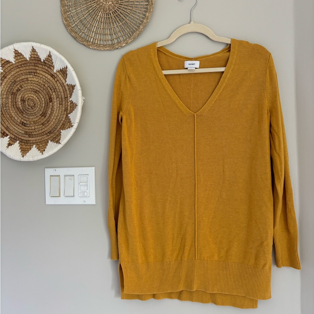 Mustard Yellow tunic sweater